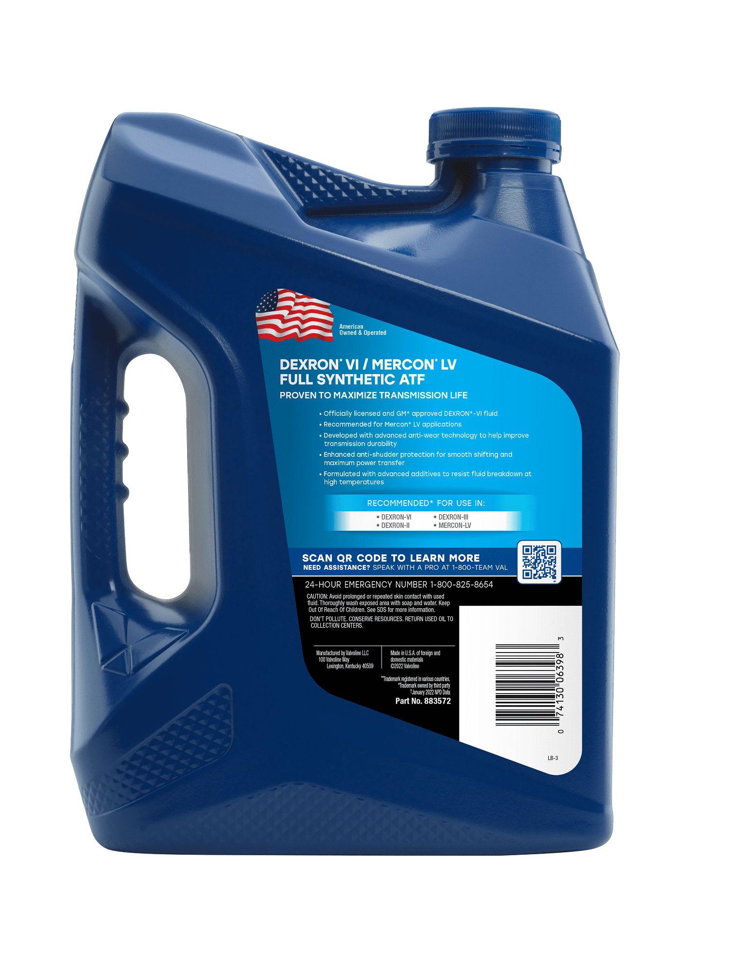 Valvoline ATF Dexron VI/Mercon LV Full Synthetic , 1 Gallon