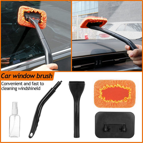 Car Duster Interior Kit, Car Cleaner Set Made by THINKWORK TW6068 (Orange)