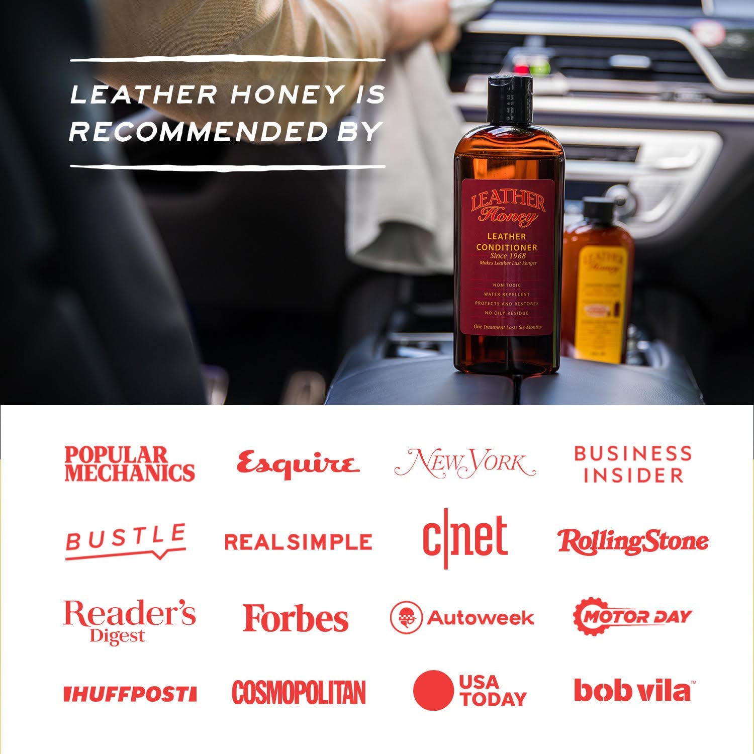 Leather Honey Non-Toxic Leather Conditioner, 8 oz