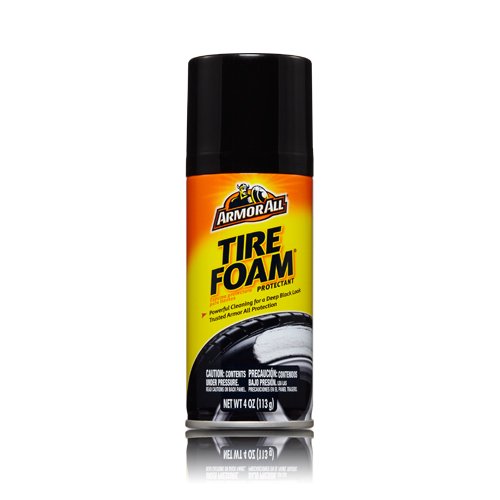 Armor All Tire Foam, Restores Deep-Black Look, 4 oz.