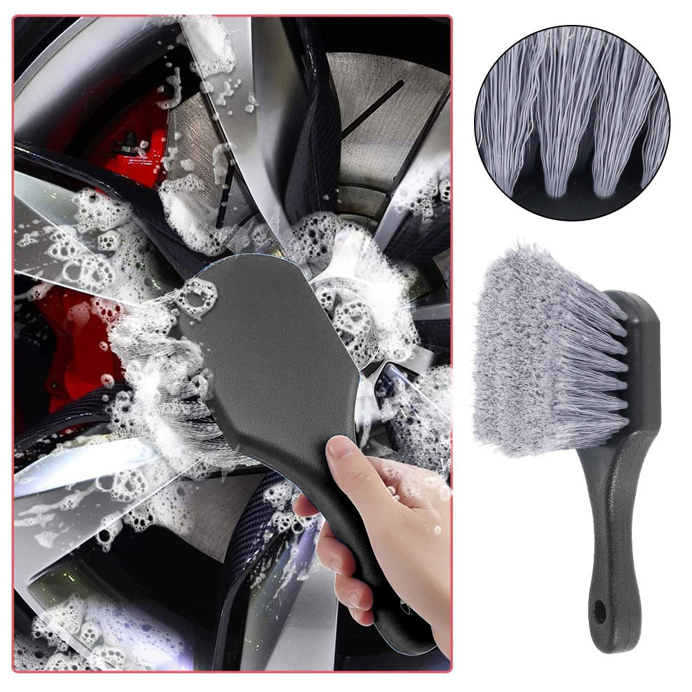 Fyeme 11Pcs Car Detailing Brush Kit, Dust Clean Brush, Auto Motorcycle Interior Exterior Care Wheel Gap Cleaning Tool Set