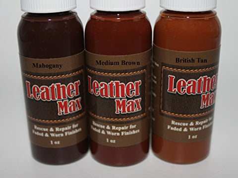 Furniture Blend It On Complete Leather Refinish and Repair Kit/Now with 3 Color Shades to Blend with/Leather & Vinyl Restorer (Earth Brown)