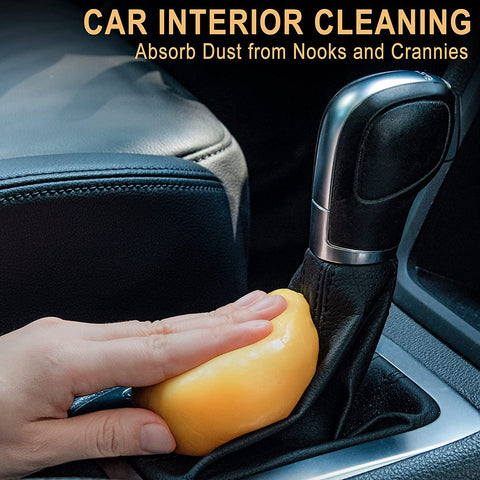 Car Cleaning Gel Car Detailing Putty Car Cleaning Putty Gel Auto Detailing Tools Car Interior Cleaner Car Cleaning Kits Cleaning Slime Keyboard Cleaner Yellow