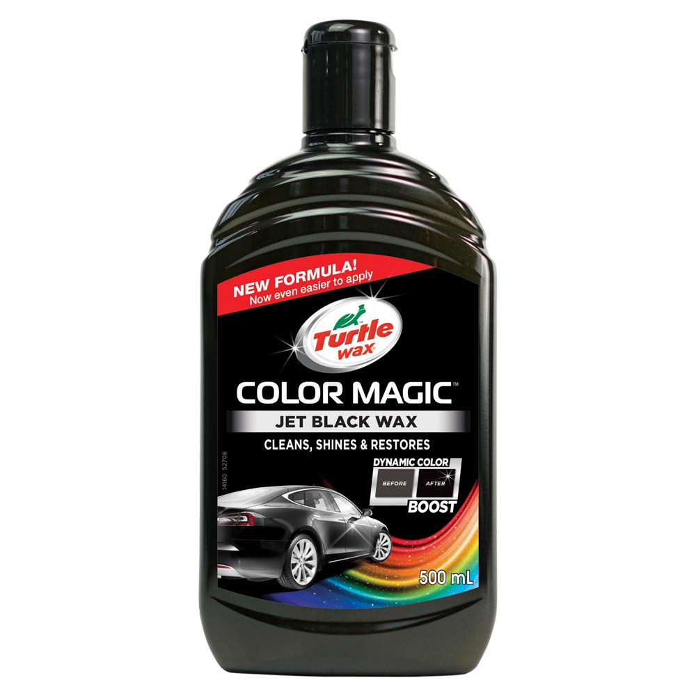 Turtle Wax 52708 Color Magic Car Paintwork Polish Restores Colour & Shine Black 500ml