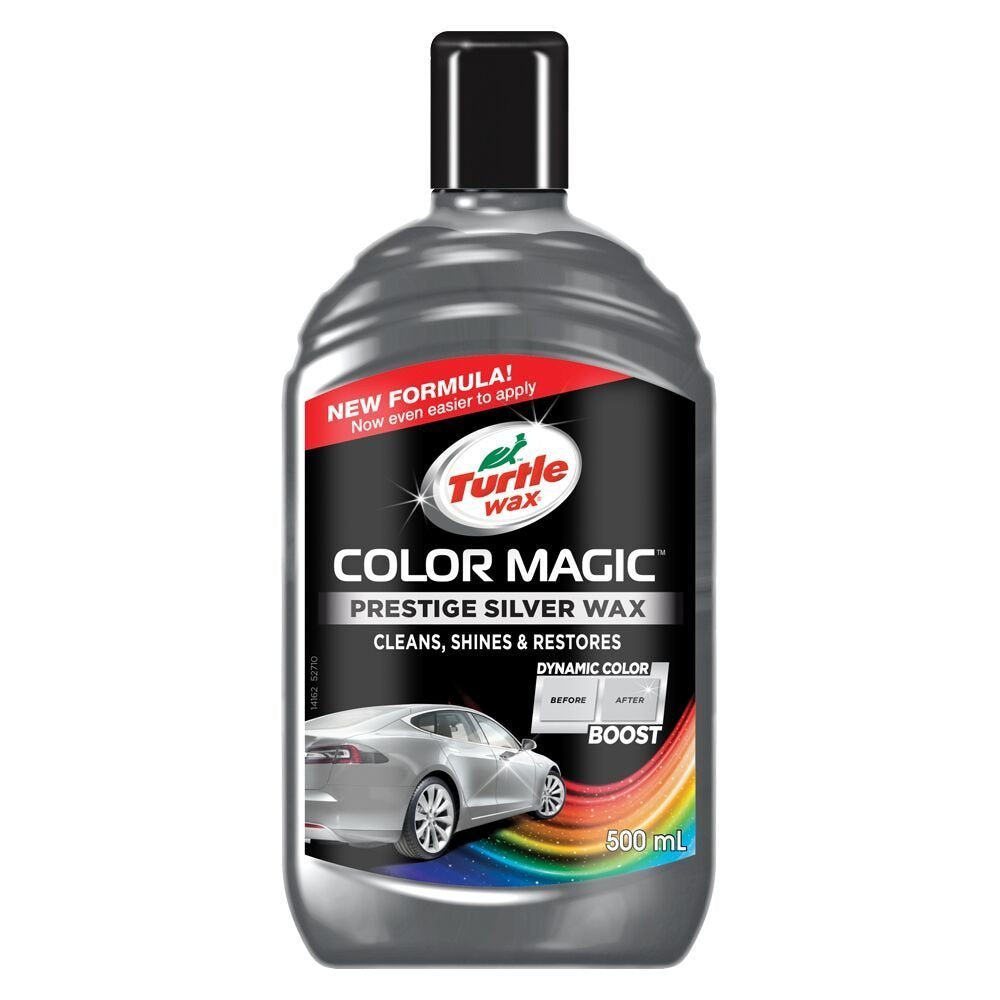 Turtle Wax 52708 Color Magic Car Paintwork Polish Restores Colour & Shine Black 500ml