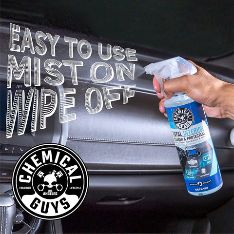 Chemical Guys SPI22016 Total Interior Cleaner and Protectant, Safe for Cars, Trucks, SUVs, Jeeps, Motorcycles, RVs & More, 16 fl oz