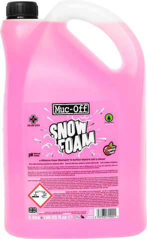 Muc-Off Snow Foam, 5 Liter - Biodegradable Car Wash Soap, Car Shampoo, Foam Cannon Soap - pH Neutral Bike Wash, Motorcycle Wash and Car Soap