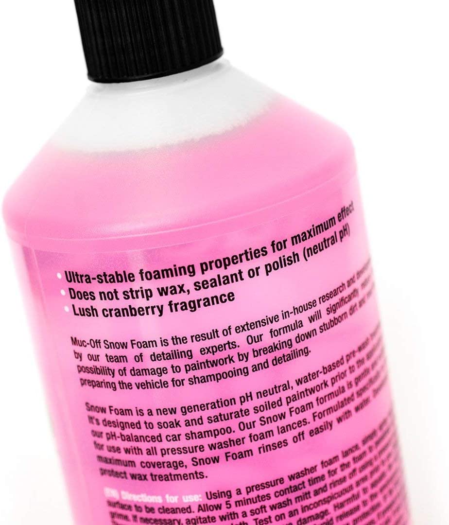 Muc-Off Snow Foam, 5 Liter - Biodegradable Car Wash Soap, Car Shampoo, Foam Cannon Soap - pH Neutral Bike Wash, Motorcycle Wash and Car Soap