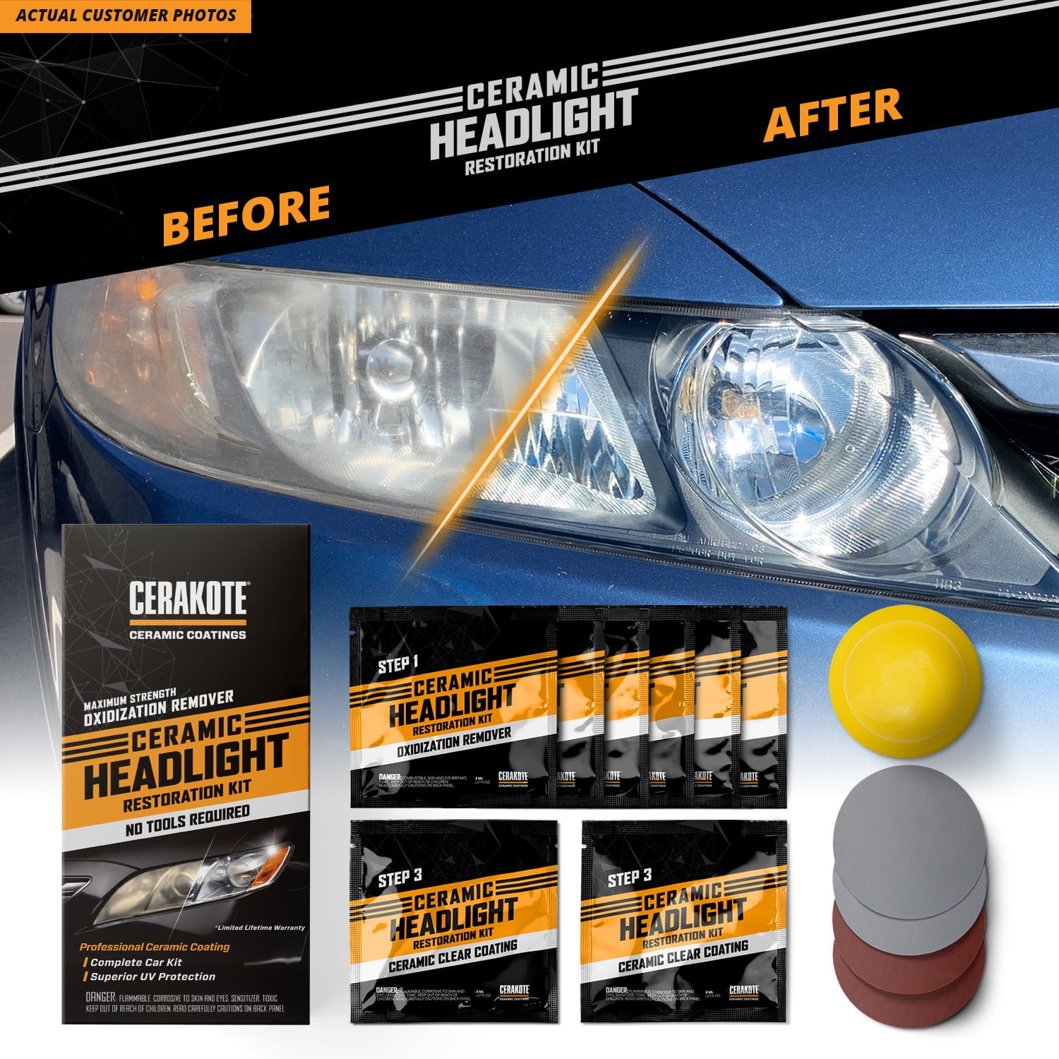 CERAKOTE Ceramic Headlight Restoration Kit