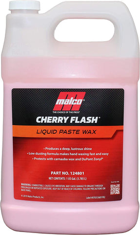 Malco Cherry Flash Automotive Liquid Paste Wax – Protect & Shine Your Vehicle,Lasting Gloss & Protection For Cars, Trucks, Boats and Motorcycles / 32 Oz. (124832)