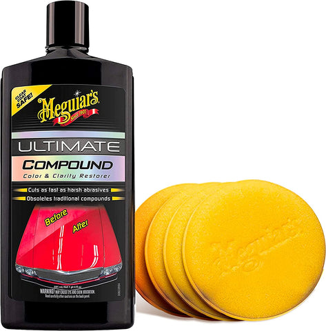 Meguiar's G18016 Clear Coat Safe Rubbing Compound - 16 Oz Bottle