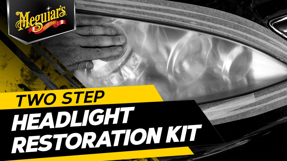 Meguiar's Two Step Headlight Restoration Kit, Clear – Cleaning Solution, 4 Count (1 Pack)