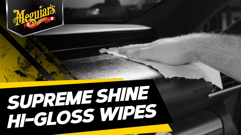 Meguiar's Supreme Shine Protectant Interior Cleaner Wipes, G4000, 30 Wipes