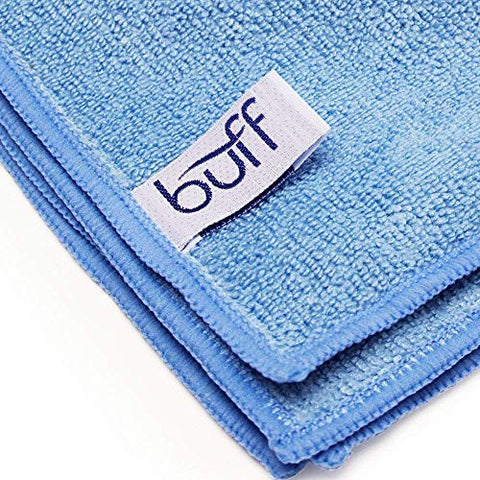 Buff Pro Multi-Surface Microfiber Cleaning Cloths | Black - 12 Pack