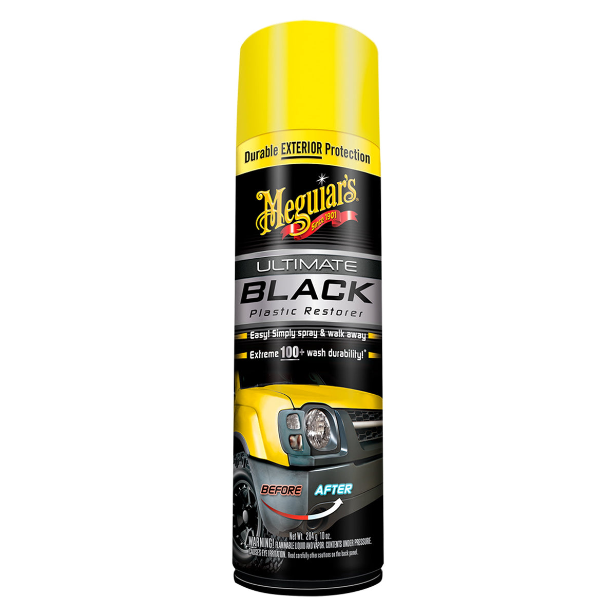 Meguiar's G16910 Ultimate Black Plastic Restorer, 10 oz