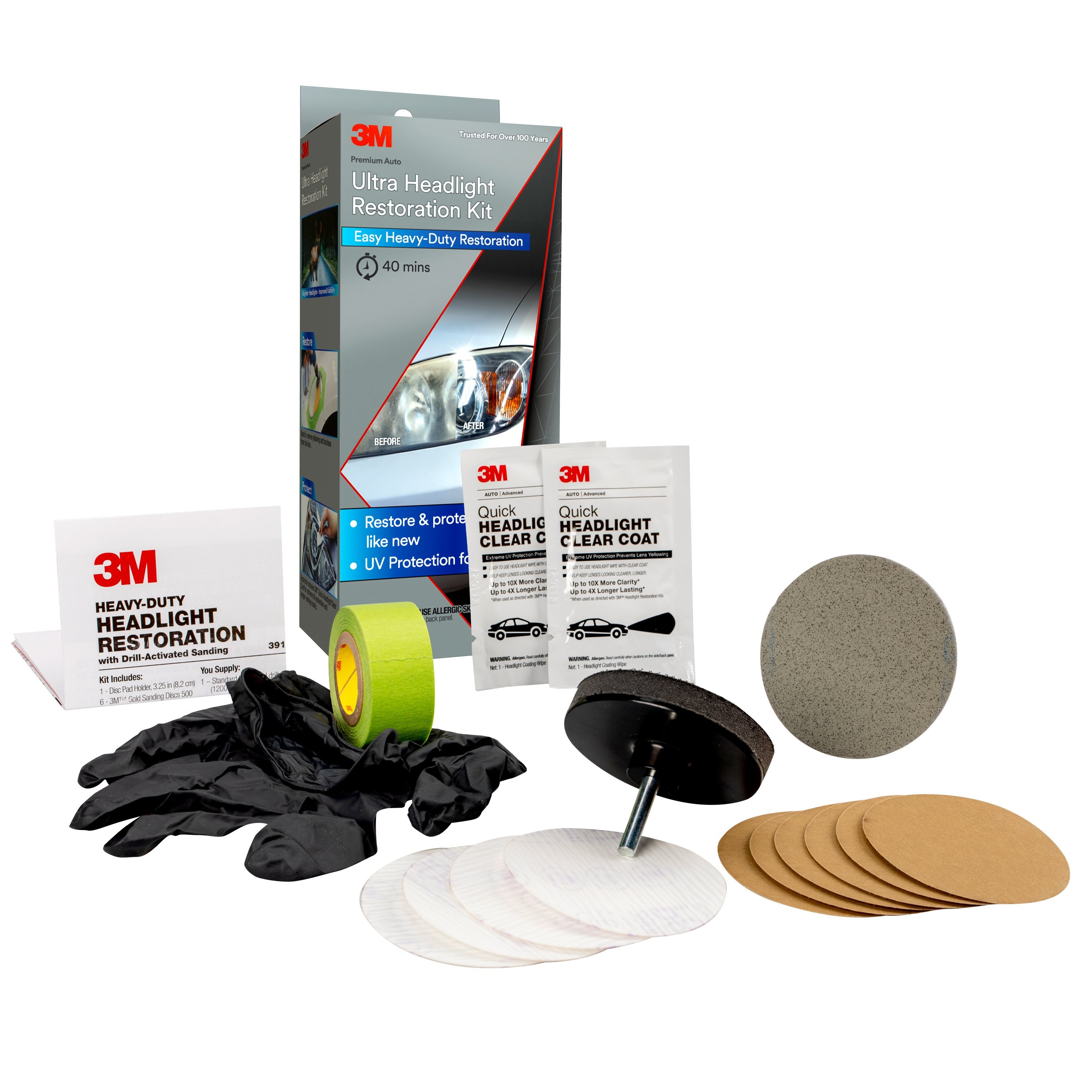 3M Ultra Headlight Restoration Kit 39195