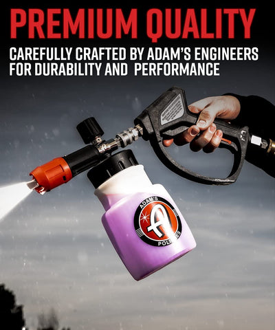 Adam's Premium Foam Cannon - Custom Snow Foam Cannon Soap Sprayer for Car Wash | Sprayer Cannister for Pressure Washer