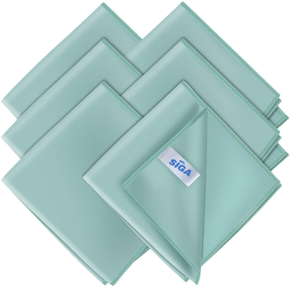 MR.Siga Ultra Fine Microfiber Cloths for Car and Glas,Pack of 6