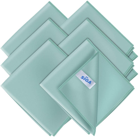 MR.Siga Ultra Fine Microfiber Cloths for Car and Glas,Pack of 6