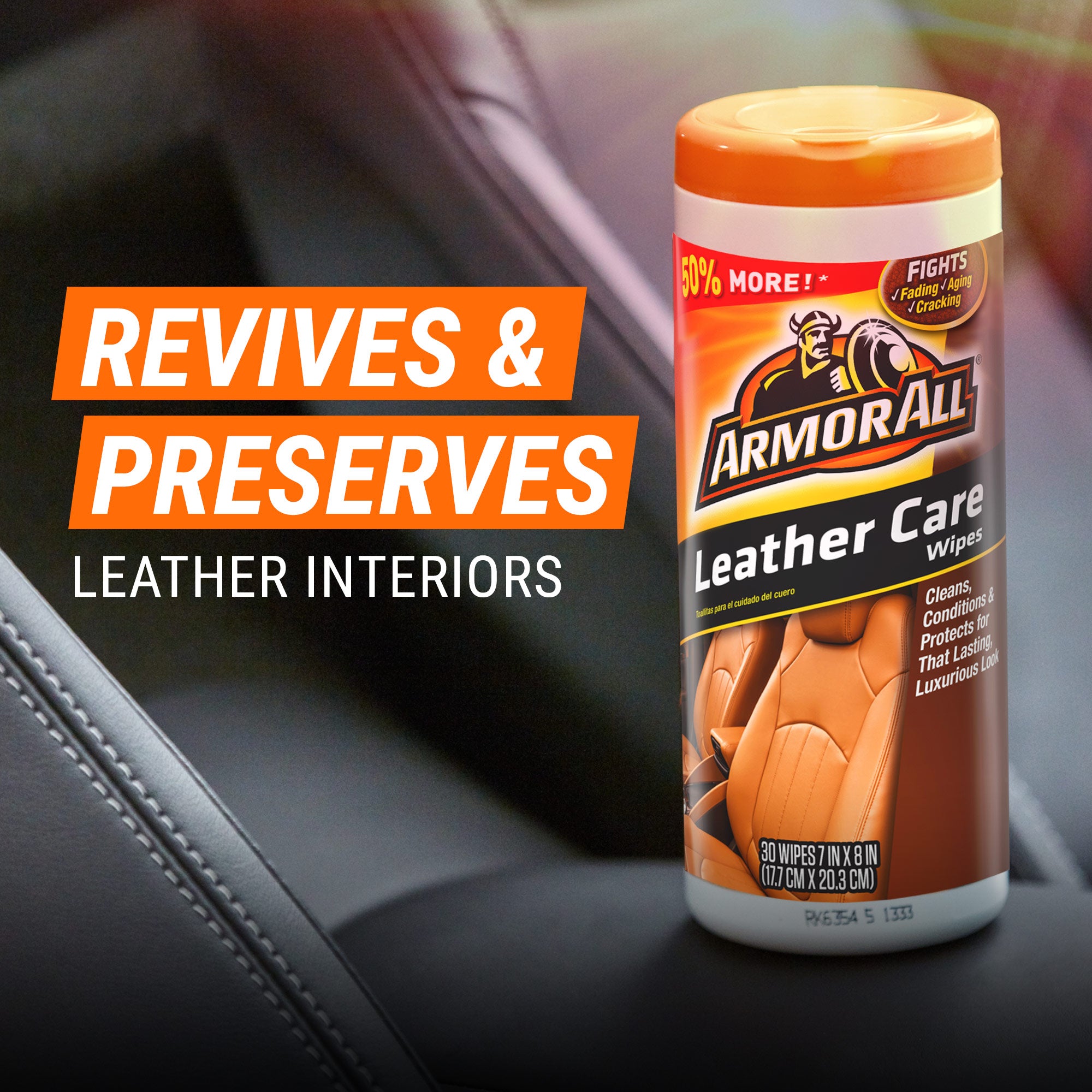 Armor All Leather Care Automotive Wipes (30 Count)