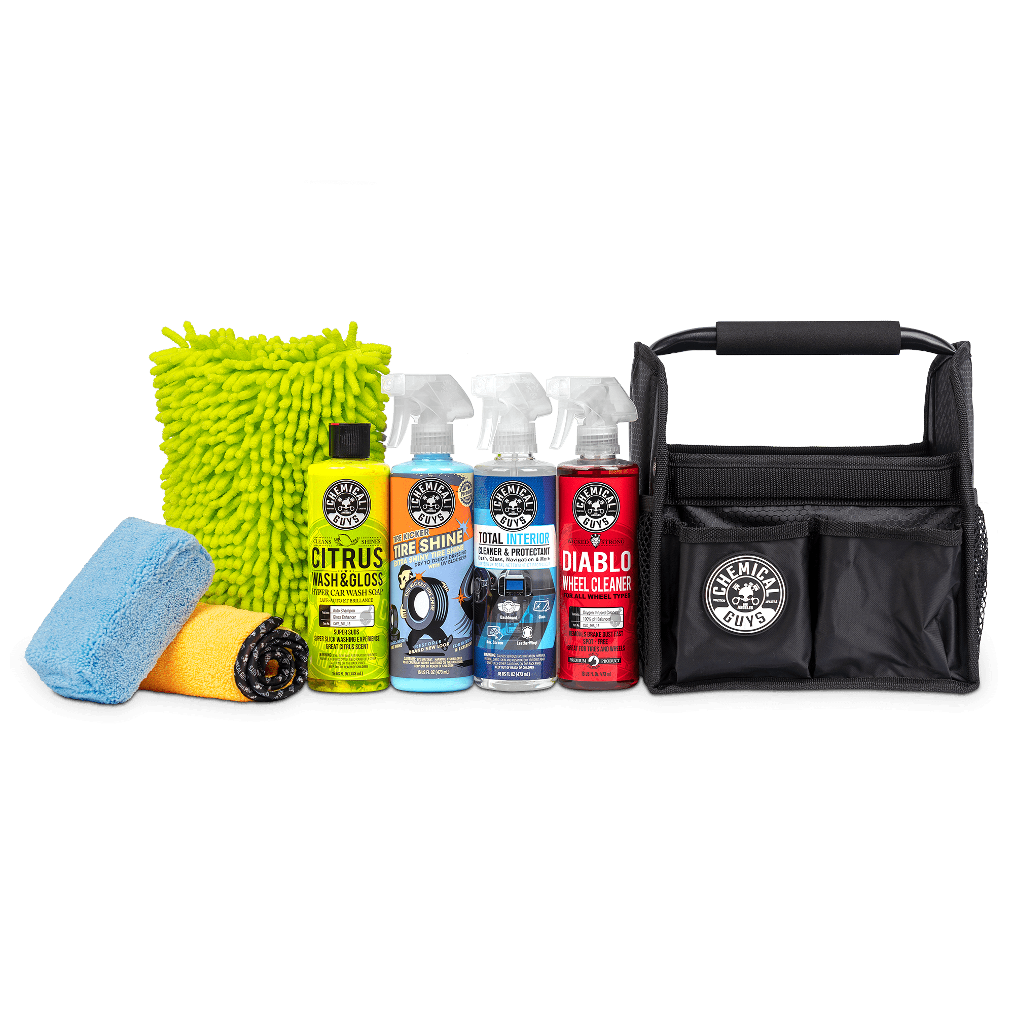 Chemical Guys Supreme Detailing Essentials Kit with Detailing Storage Caddy