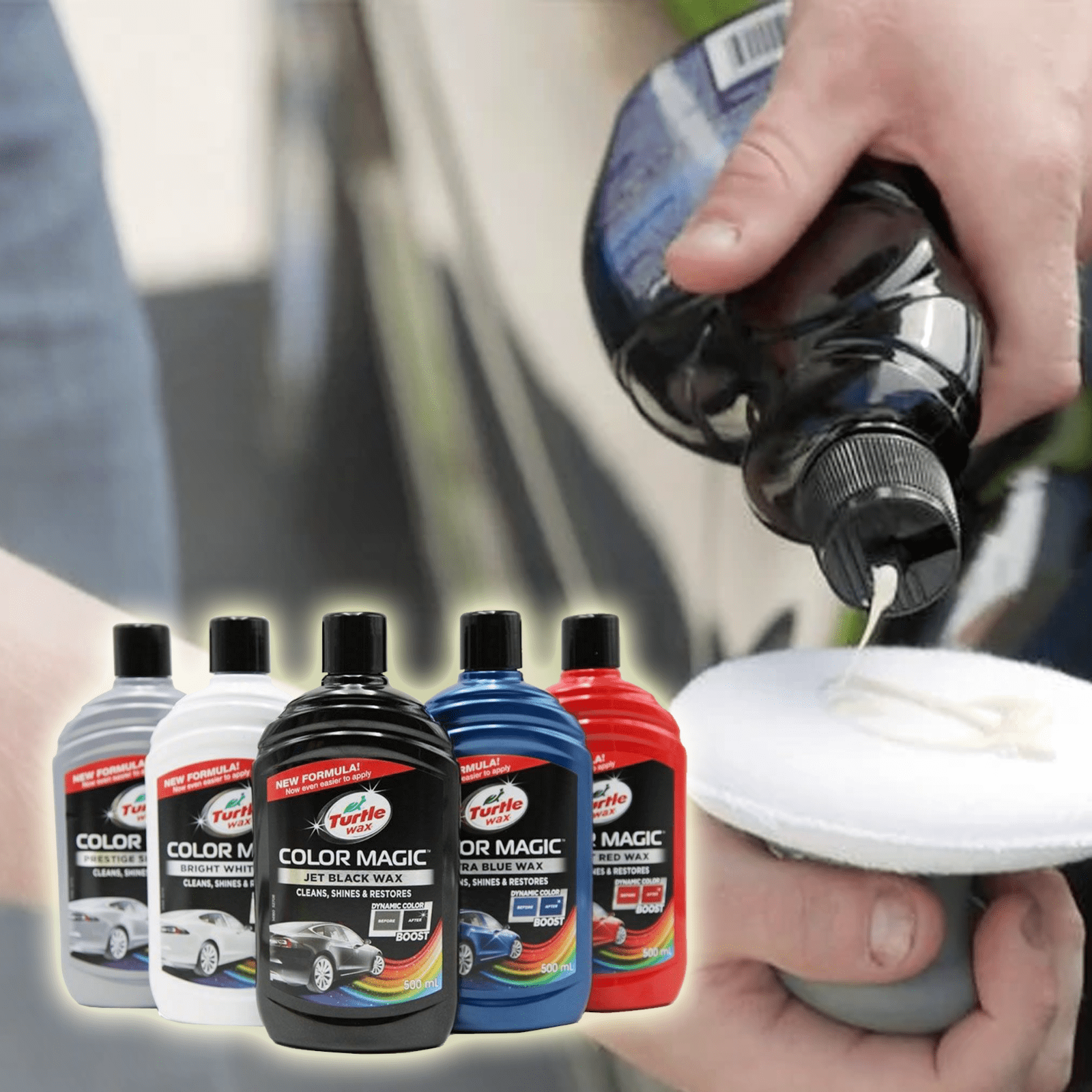 Turtle Wax Colour Magic Jet Black Car Polish 500ml