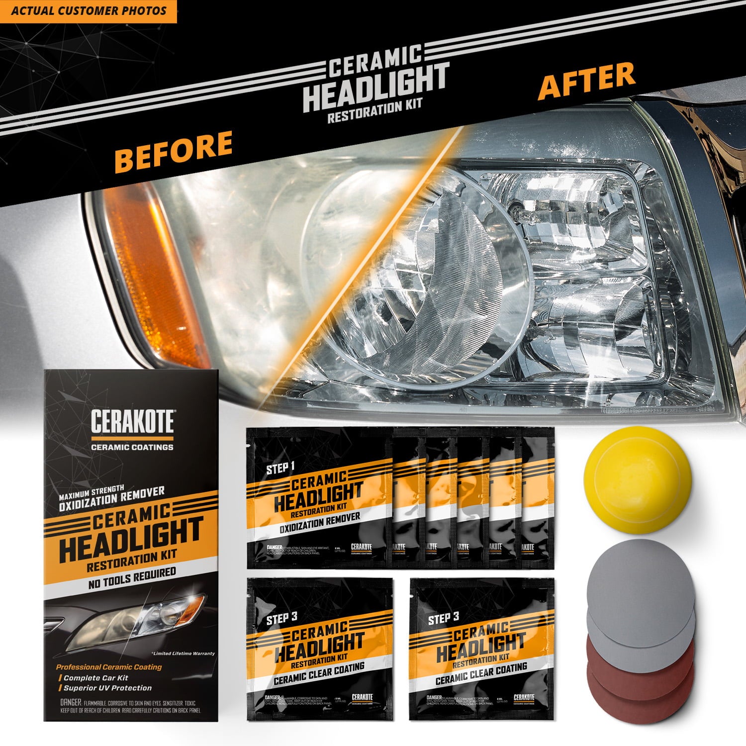 CERAKOTE Ceramic Headlight Restoration Kit