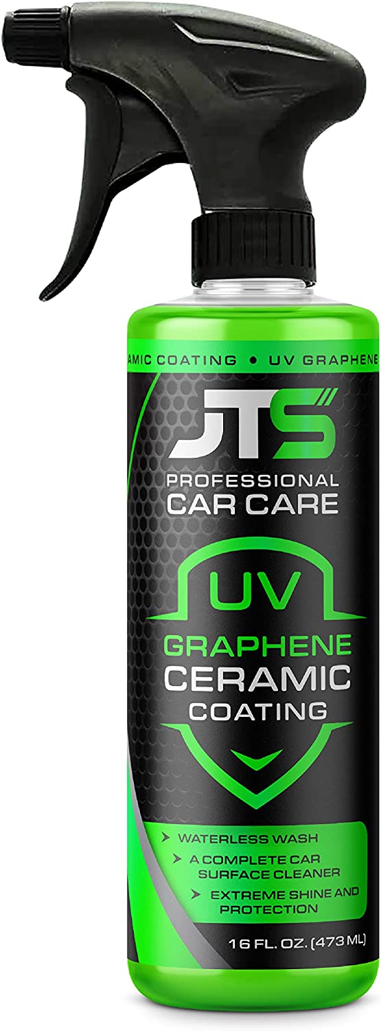 JT's Advanced UV True Graphene Ceramic Spray Coating, Extreme Shine & Stronger Than Car Wax Polish or Top Coat Polymer Paint Sealant for Car, Truck, RV, Boat 16 Fl Oz