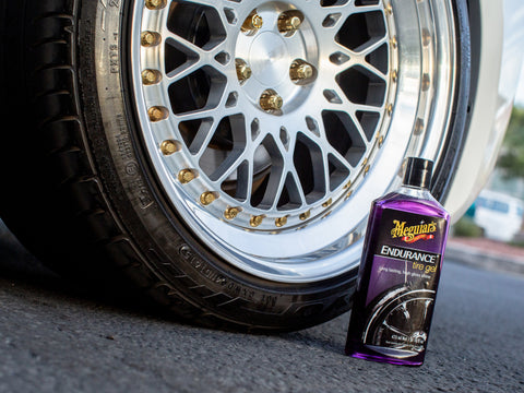 Meguiar's Endurance Tire Gel, Rich Purple Liquid, Glossy Shine - Tire Care, 16 Oz