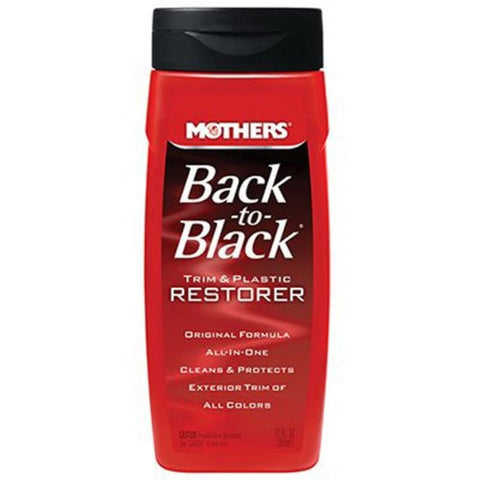 mothers 06112 back-to-black trim & plastic restorer, 12 fl. oz.